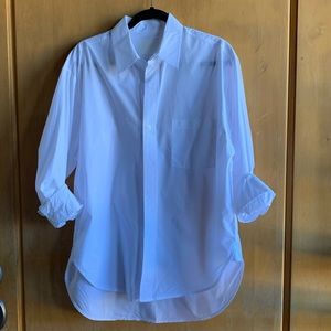 CITIZENS OF HUMANITY kayla shirt in optic white medium